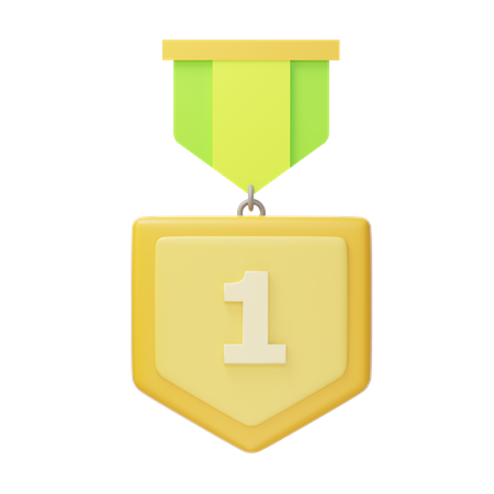 Erster Platz, Goldmedaille  3D Icon