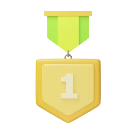 Erster Platz, Goldmedaille  3D Icon