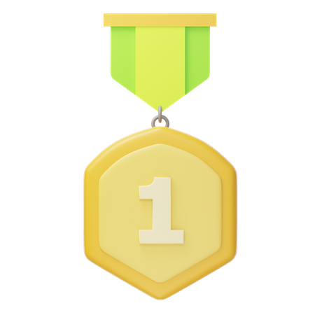 Erster Platz, Goldmedaille  3D Icon