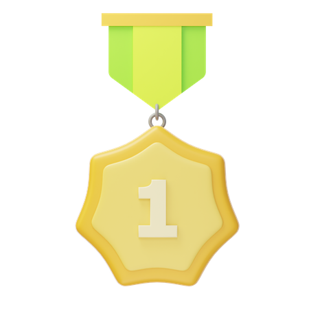 Erster Platz, Goldmedaille  3D Icon