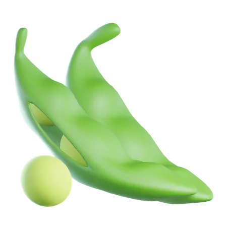 Ervilhas verdes  3D Icon