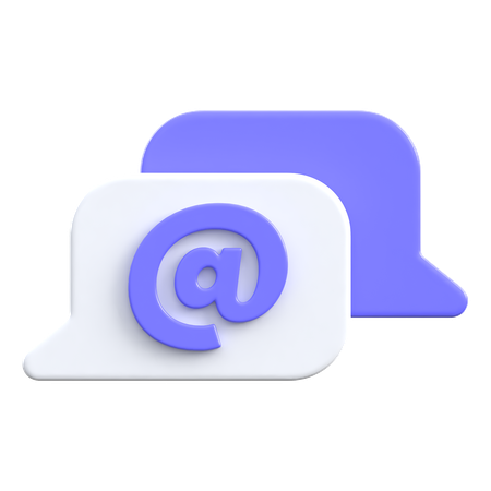 Erwähnen  3D Icon