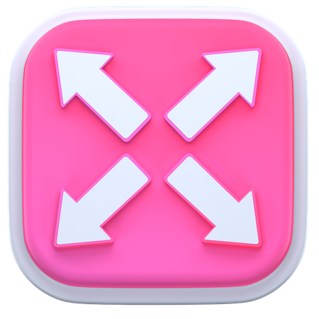 Expandieren  3D Icon