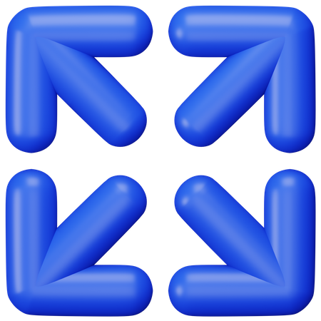 Expandieren  3D Icon