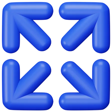 Expandieren  3D Icon