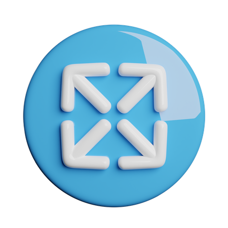 Expandieren  3D Icon