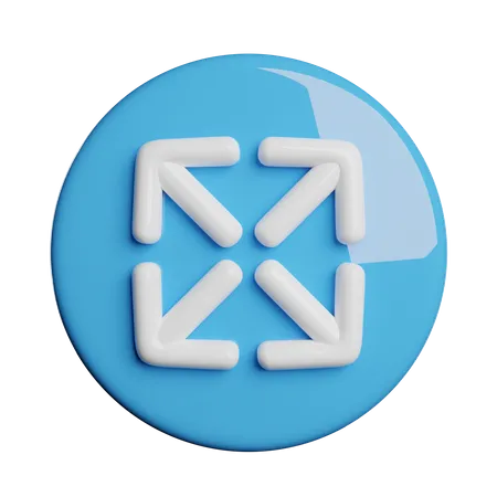 Expandieren  3D Icon