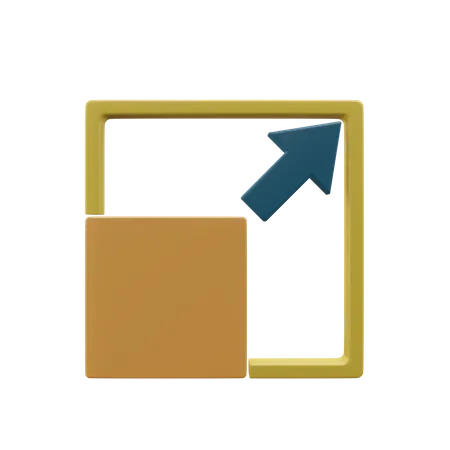 Expandieren  3D Icon