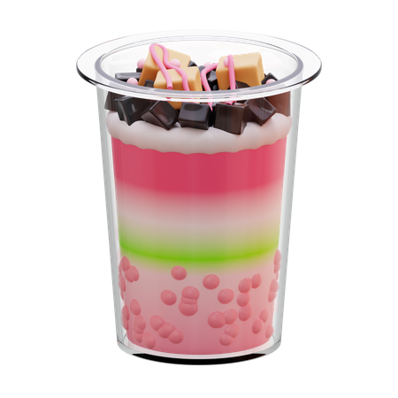 Es Doger Indonesian Coconut Cream Ice  3D Icon