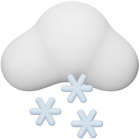Es schneit  3D Icon