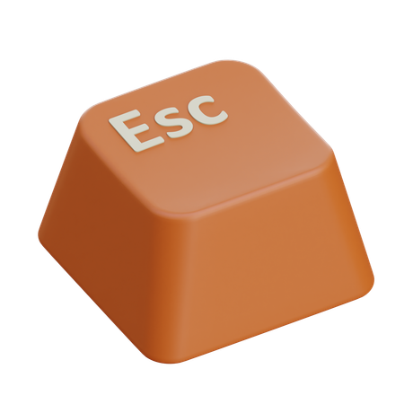 키캡 esc  3D Icon