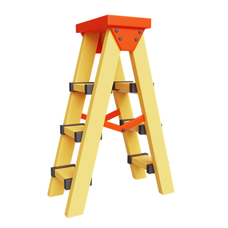 Escada de madeira  3D Icon