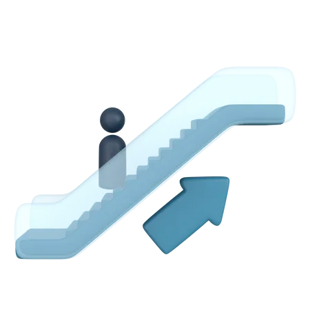 Escada rolante elétrica  3D Icon