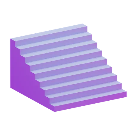 Escadas geometria básica  3D Icon
