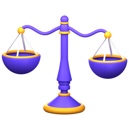 Escala de justiça  3D Icon