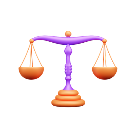 Escala de justiça  3D Icon
