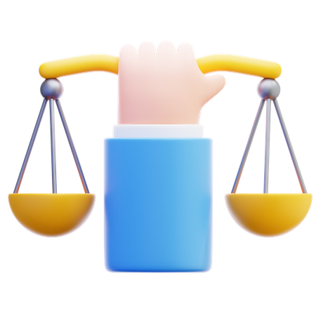 Escala de justiça  3D Icon