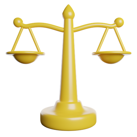 Escala de justiça  3D Icon