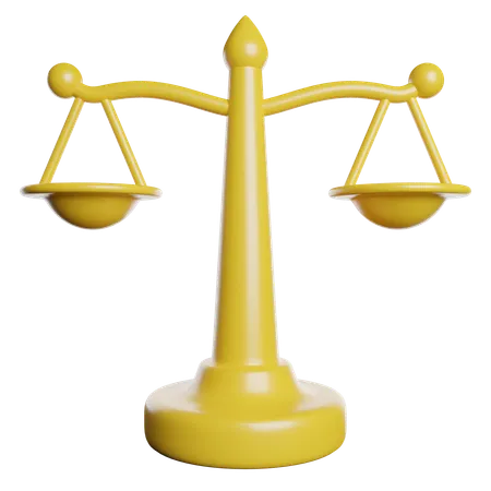 Escala de justiça  3D Icon