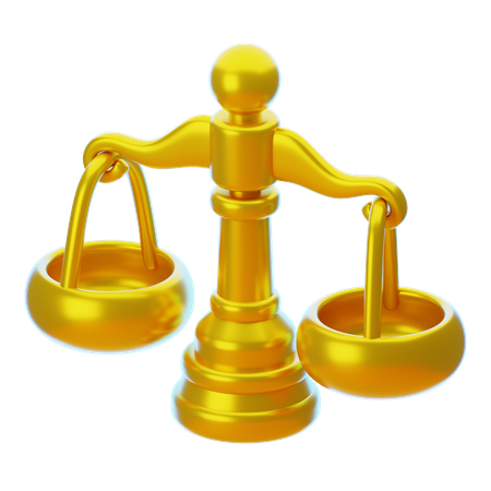 Escala de justiça  3D Icon