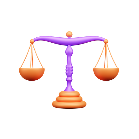 Escala de justicia  3D Icon