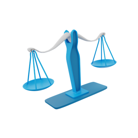 Escala de justicia  3D Icon