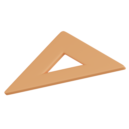 Escala triangular  3D Icon