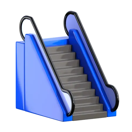 Escalator 3 D Airport Icon 3D Icon