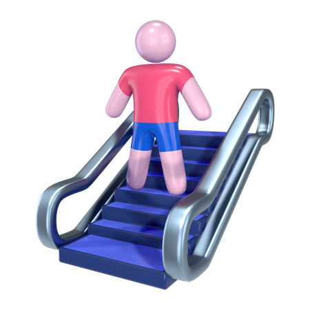 Escalator  3D Icon