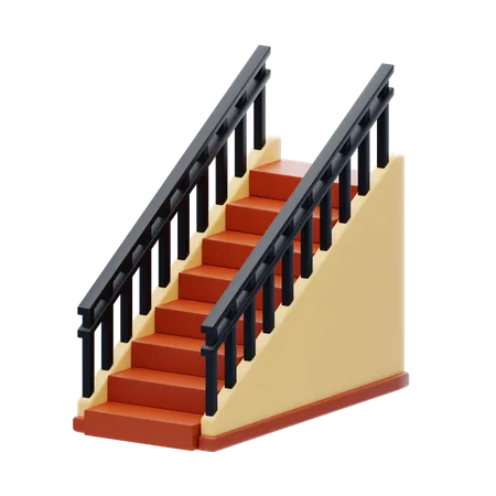 Escalera  3D Icon