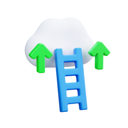 Escalera  3D Icon