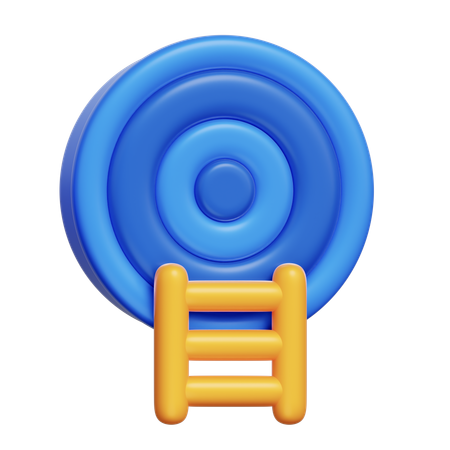 Escalera de meta  3D Icon