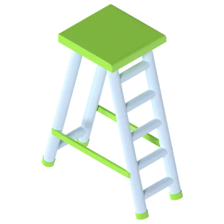 Escalera de tijera  3D Illustration