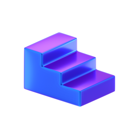 Forma abstracta de escalera  3D Icon