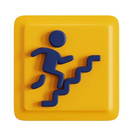 Escalier  3D Icon