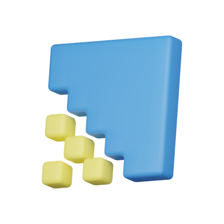 Escalier  3D Icon