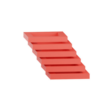 Escalier carré  3D Icon