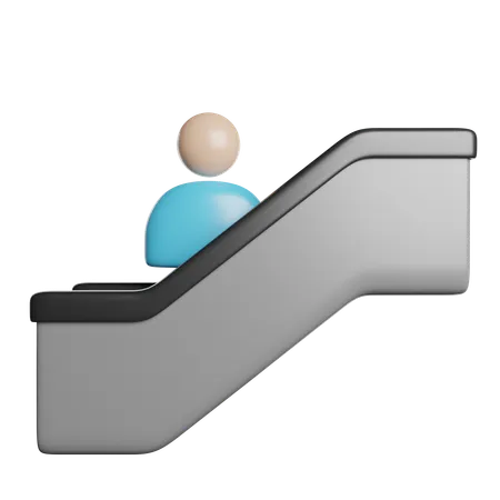 Escalier roulant pour passagers  3D Icon