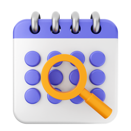 Calendario de escaneo  3D Icon