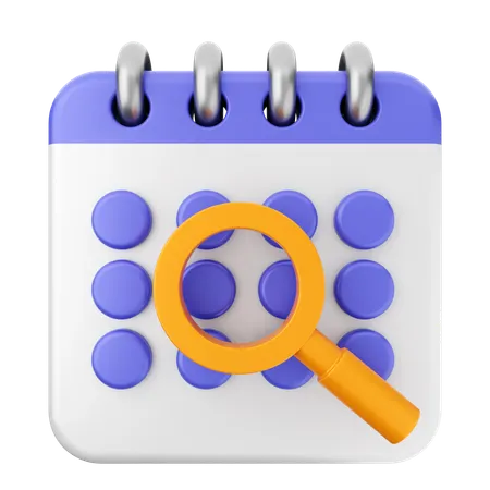 Calendario de escaneo  3D Icon