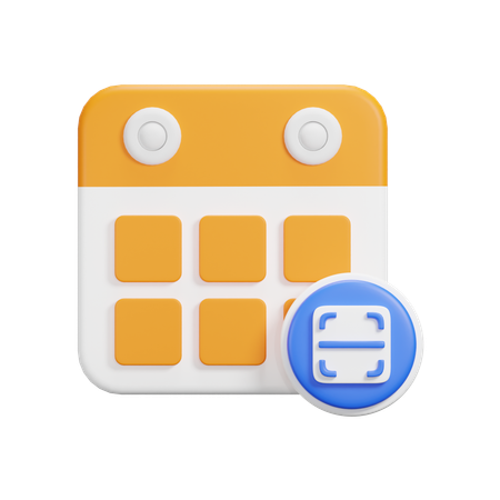 Calendario de escaneo  3D Icon