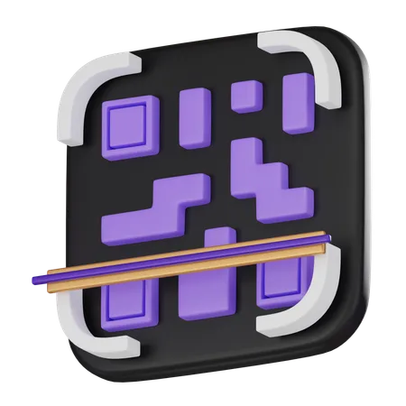 Escanear código QR  3D Icon