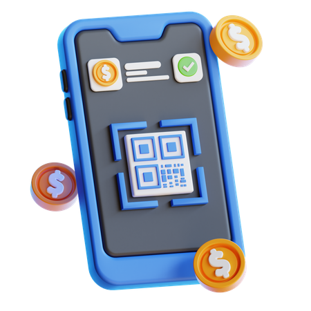 Escanear código QR  3D Icon