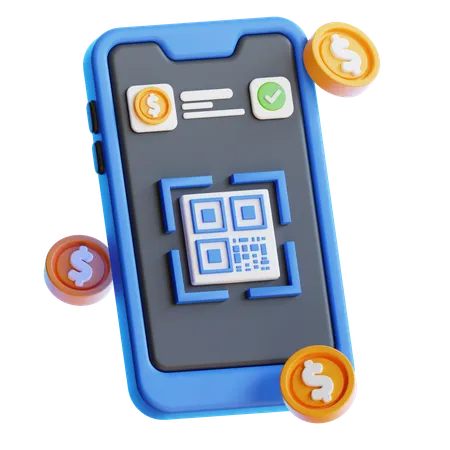 Escanear código QR  3D Icon