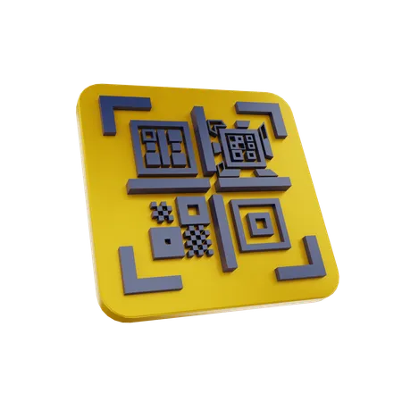 Escanear código QR  3D Icon