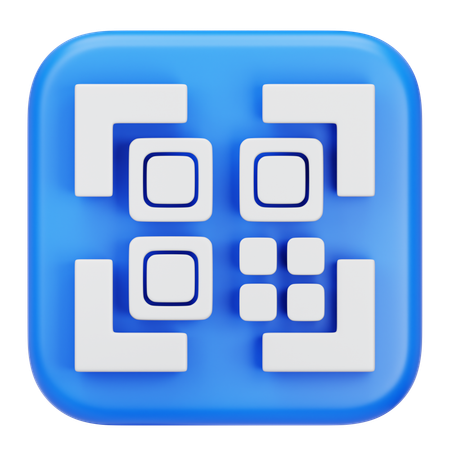 Digitalizar código qr  3D Icon