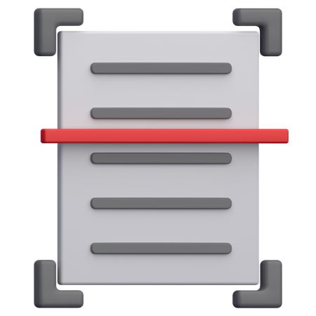 Escanear documento  3D Icon