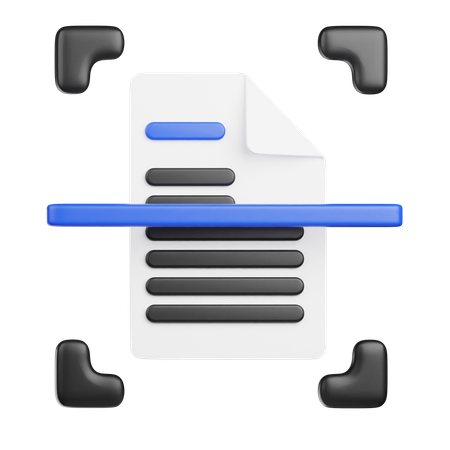 Escanear documento  3D Icon
