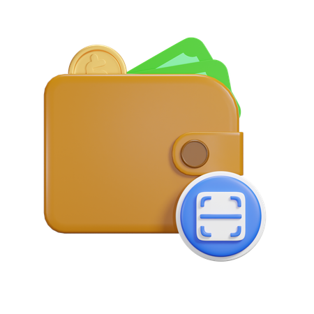 Escanear pago  3D Icon