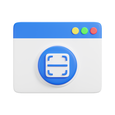 Escanear sitio web  3D Icon